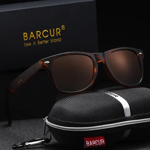 BARCUR Sports UV400 Men's Polarized Sunglasses Durable and Simple PC Oval Frame Gift Preferred Women's Sunglasses