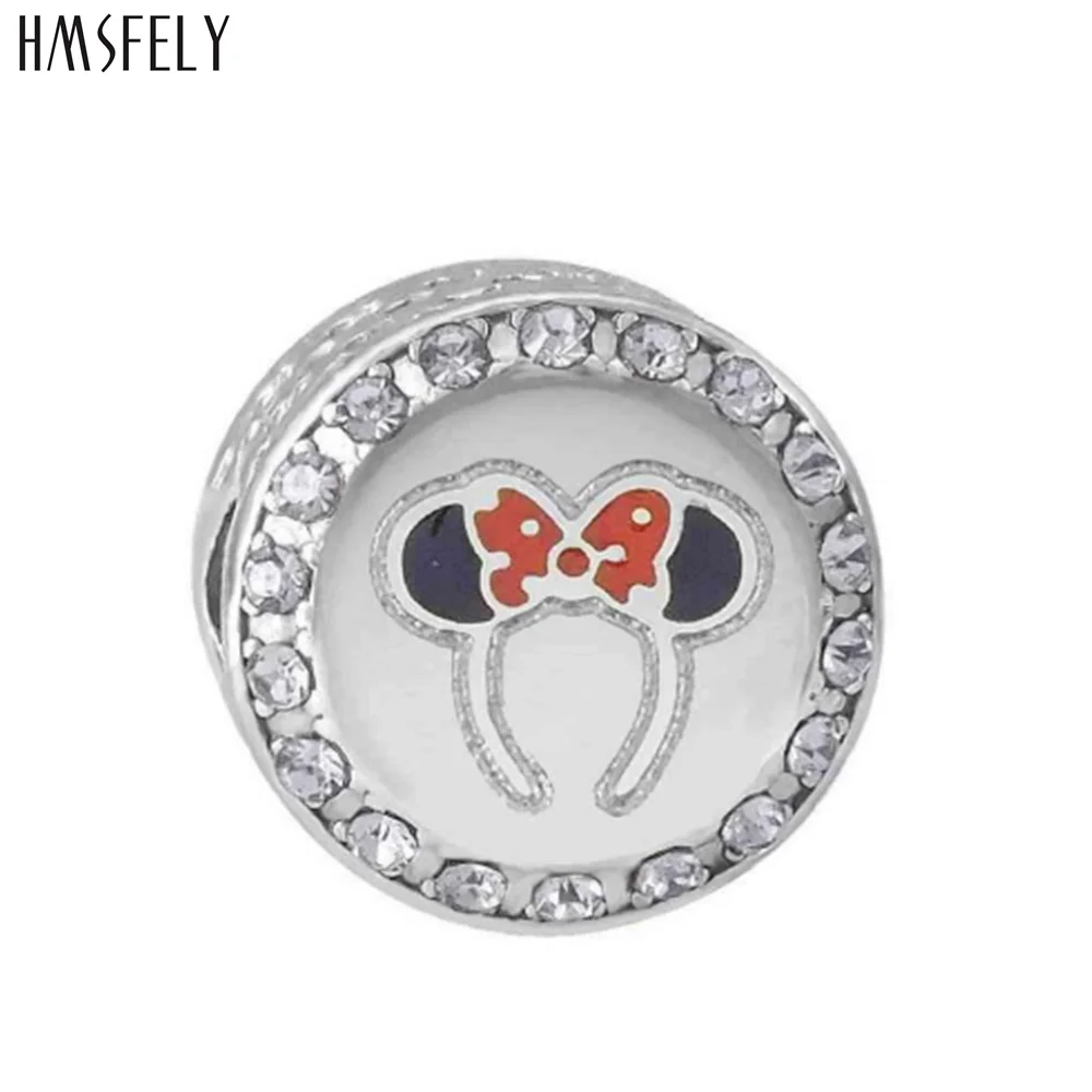 HMSFELY headband Pattern Round Beads For Charm Women Bracelet Jewelry Making Accessories Bead 316l Stainless Steel Beads