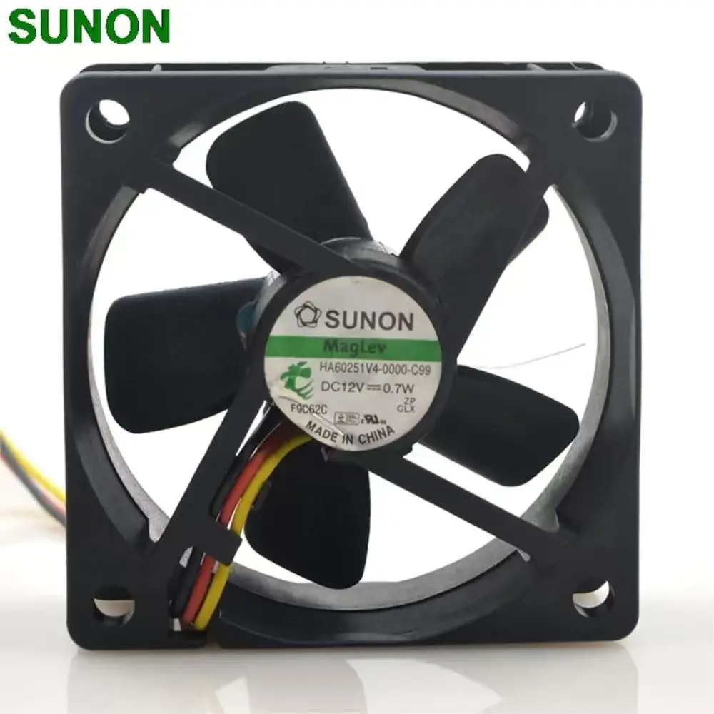 For Sunon HA60251V4-0000-C99 6CM 6025 60mm DC fan 12V 0.7W Maglev silent
