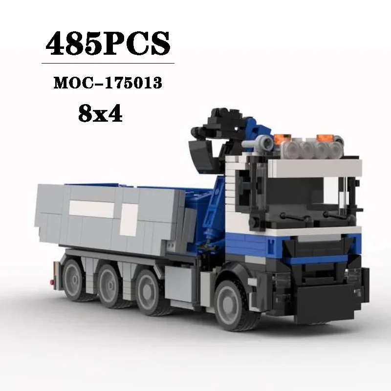 

Building Block MOC-175013 Widely Used Crane 8x4 Splicing Assembly Model 485PCS Puzzle Education Birthday Gift Christmas Toy