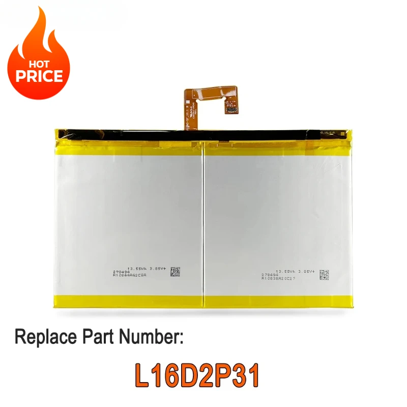 L16D2P31 Battery For Lenovo TAB4 10/10 REL/10PLUS TB-X304L TB-X304F TB-X704F TB-X504F TB-X504L TB-X704L 4.4V 27Wh 7000mAh