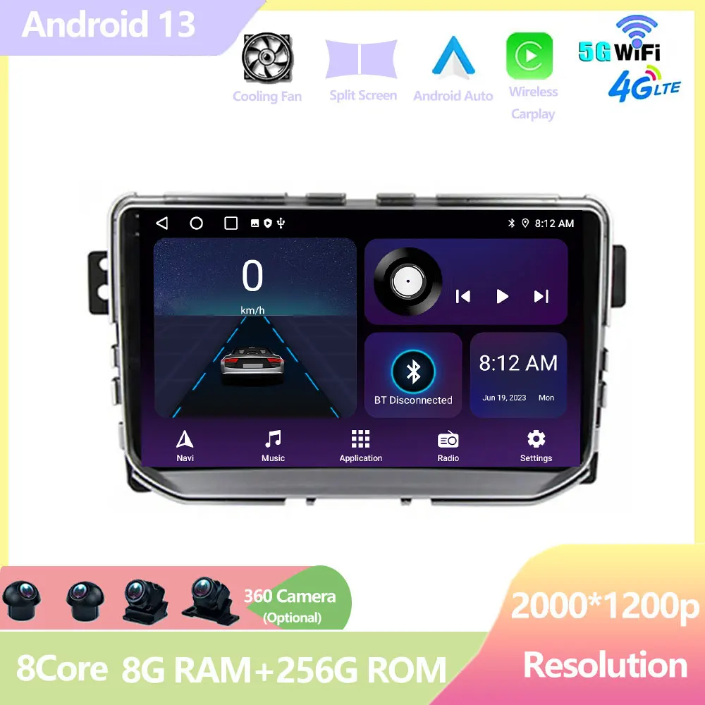 

Car Radio For Great Wall Haval H2 2014-2018 Auto 9 Inch Android 13 WIFI BT Video Player Multimedia GPS Navigation Stereo QLED