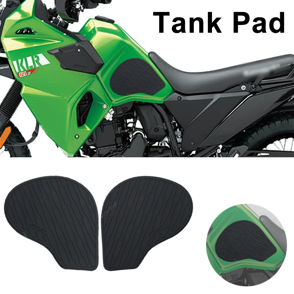 Motorcycle accessories Non-Slip Side Fuel Tank Stickers Pad Rubber Sticker For Kawasaki KLR 650 KLR650 2017 2018-