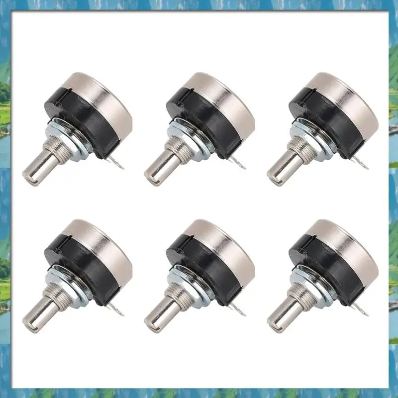 

Fast Delivery- 20Pcs Potentiometer Carbon Film Single Turn Accessory Set Kit For Motor Speed Control