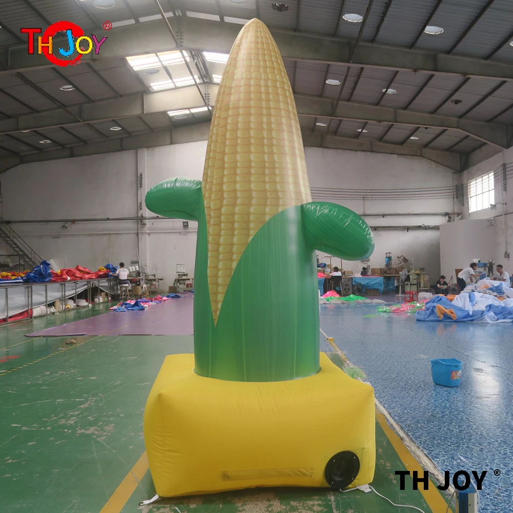 3m/4m/5m giant inflatable corn model for advertising, inflatable yellow corn balloon,free air shipping to door