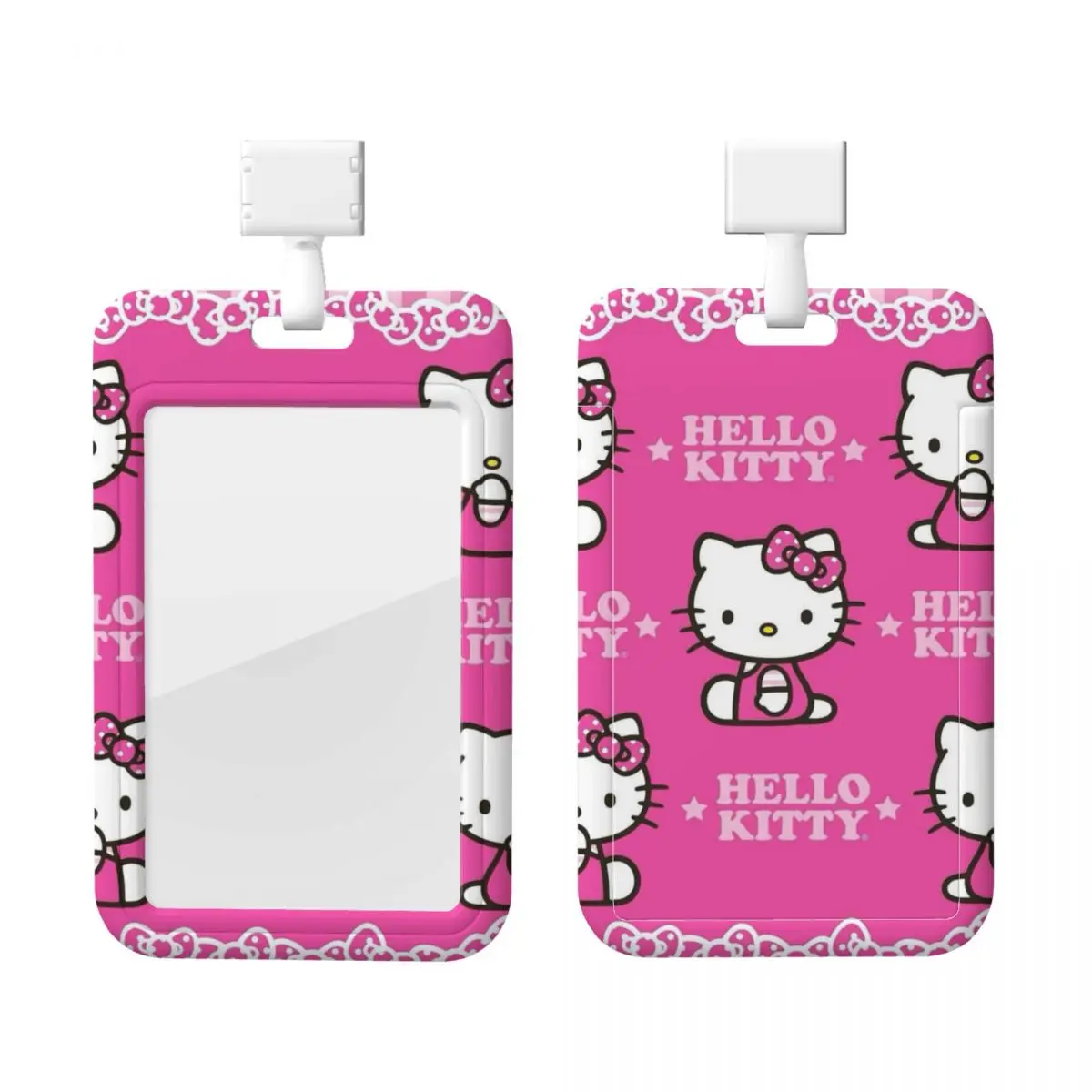 

Пользовательские Hello Kitty Cat бейдж карты держатели для карт метро студенческий кампус ремешок для карт держатель фабрики аксессуары для учетных данных