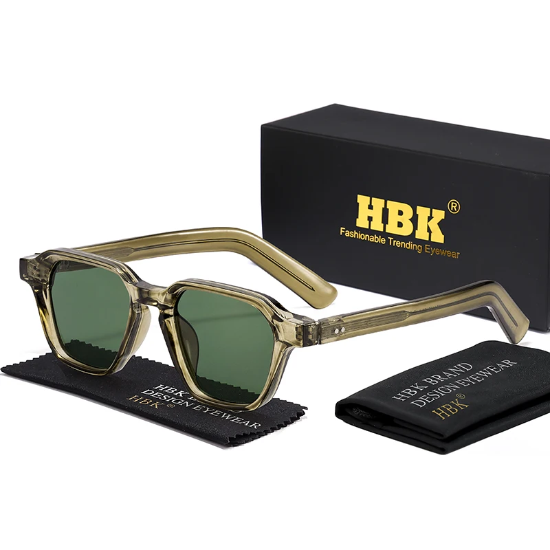 HBK Minimalistische Herren-Sonnenbrille, hochwertige quadratische Sonnenbrille für Damen, Outdoor-Reise, Party-Dekoration, UV400-Schutzbrille – Detail 5