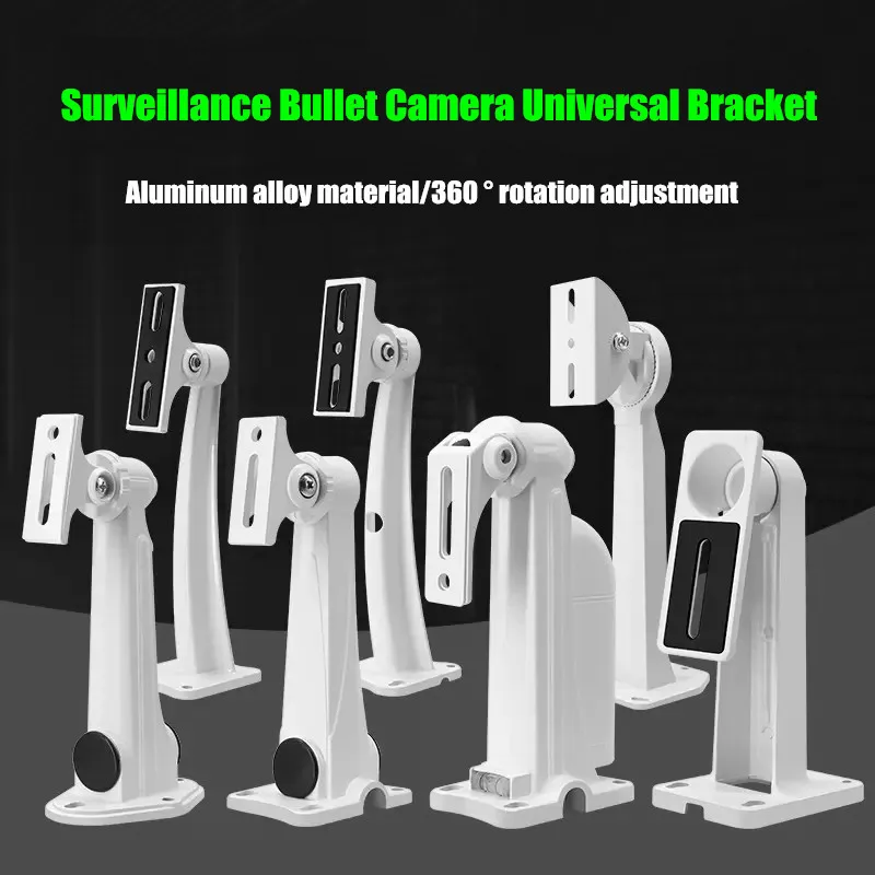 

Security Camera Mount Bracket Stand Aluminum Alloy Universal Adjustment Wall/Ceiling/Corner Mount Bracket for CCTV Bullet Camera