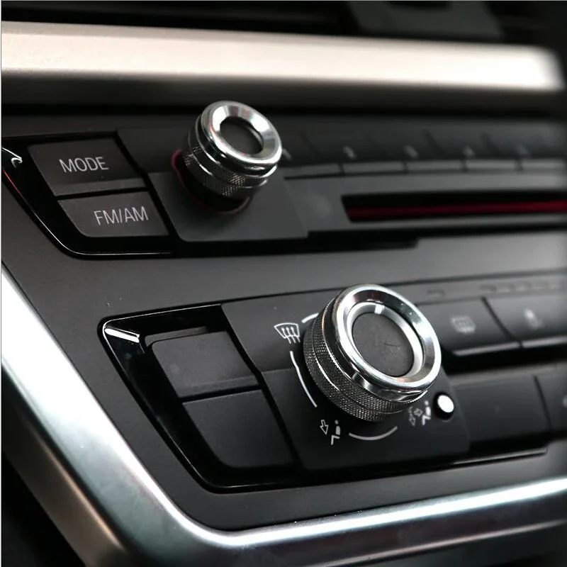 Car Air Conditioning Sound Knob Covers Decoration For BMW 1 2 3 4 5 7 Series X1 X5 X6 F30 F10 F15 F16 F07 F01 E70 E71 Accessory