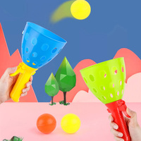 Family Parent-child Interaction Ball  Double Catcher Throwing Toy Catapult Throwing  Butt Bouncy Ball Docking Balls Kids Toys