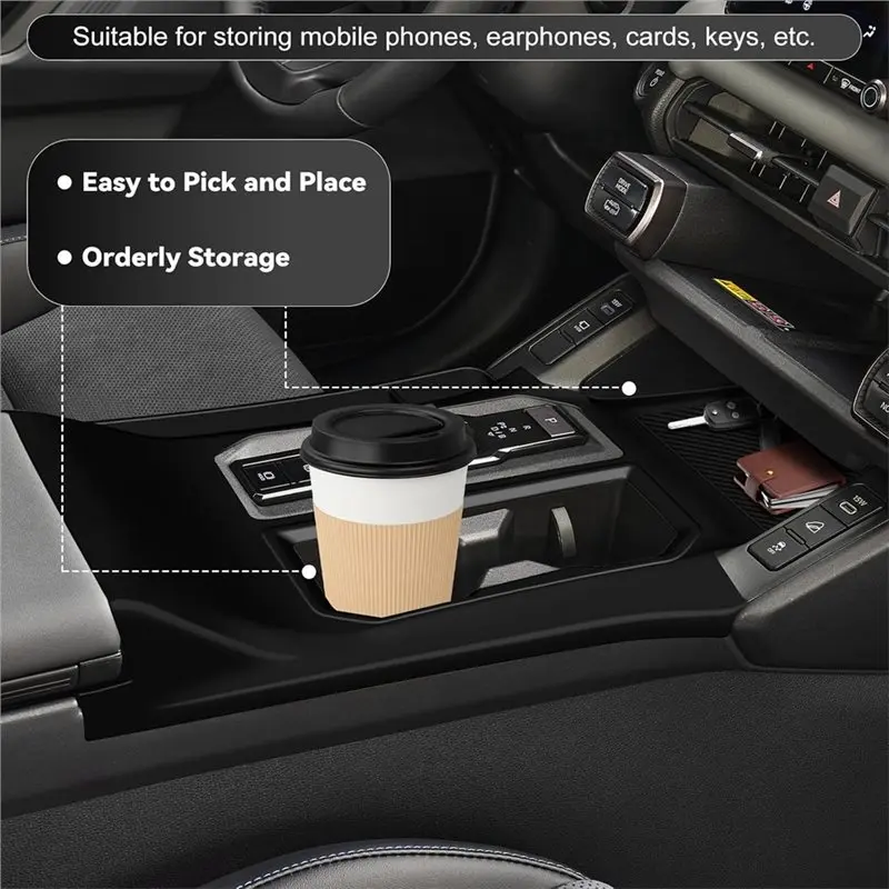 Tray Included Gear Shift Cover For Toyota Rav4 2026 Anti-Slip Center Console Organizer Accessories