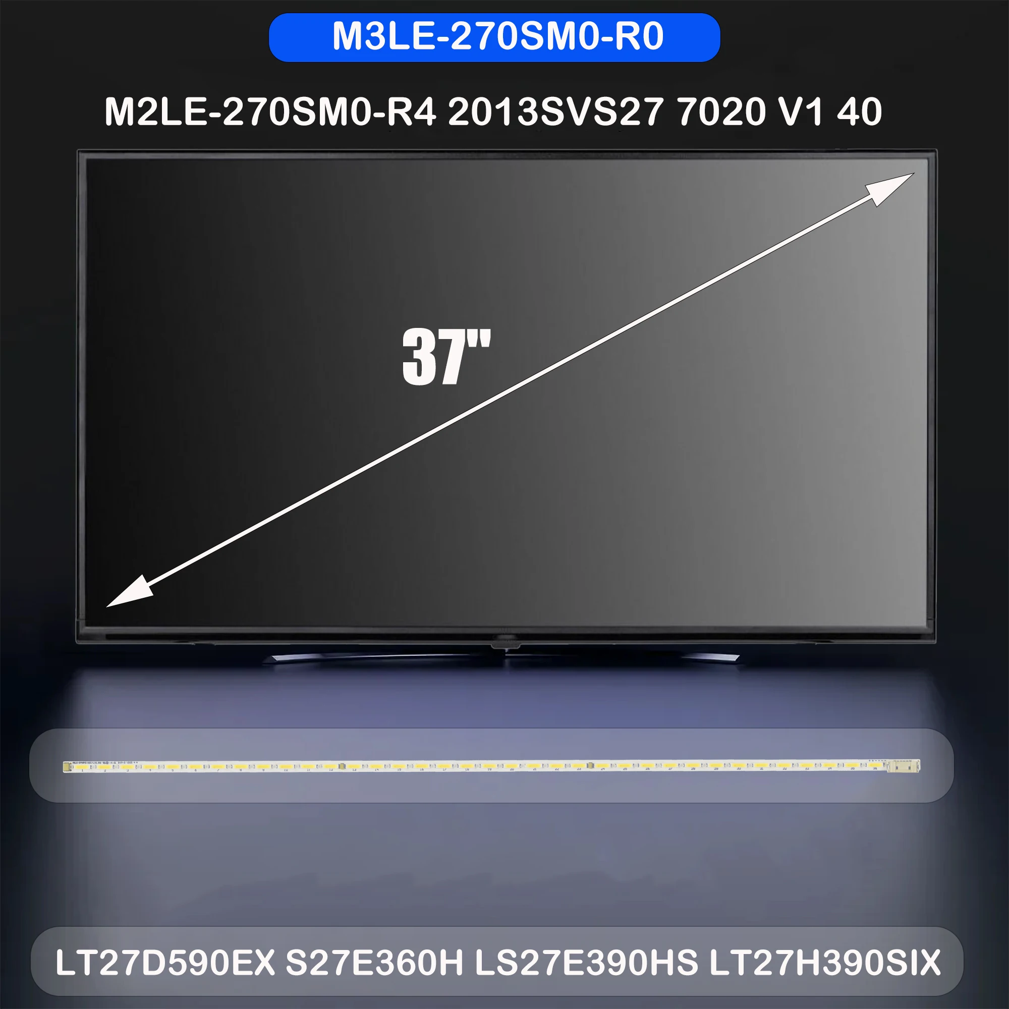 LED Backlight strip For S27D360H S27D390H LS27E390HS LT27D590EX LT27D590 T27D390EX S27D590 S27D391H LT27H395