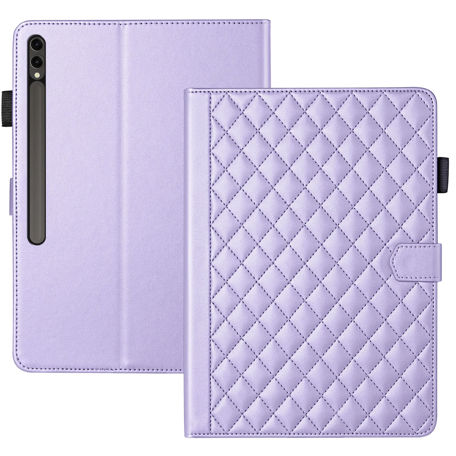 For Samsung Galaxy Tab S9 Plus Tablet Case 12.4 inch SM-X810/X816B/X818U Silicone Soft Shell Diamond Small Fragrance Style Leat