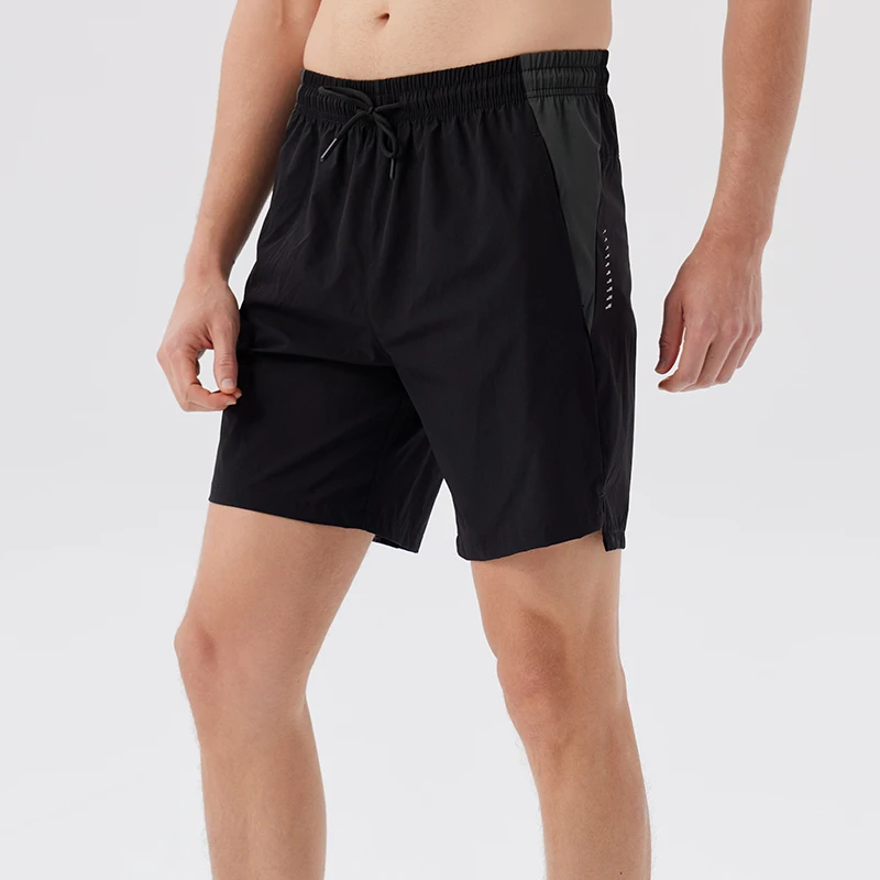Mens Running Shorts with Zipper Pockets  Gym Fitness Workout Shorts Men Sport Short Tennis Basketball Soccer Training Shorts