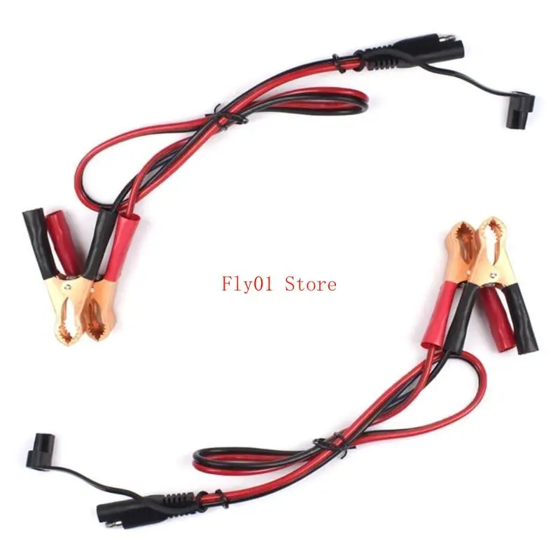 

16AWG Battery Clip to SAE Connector Extension Cable -SAE 2 Pin to Clamps Connectors Cord