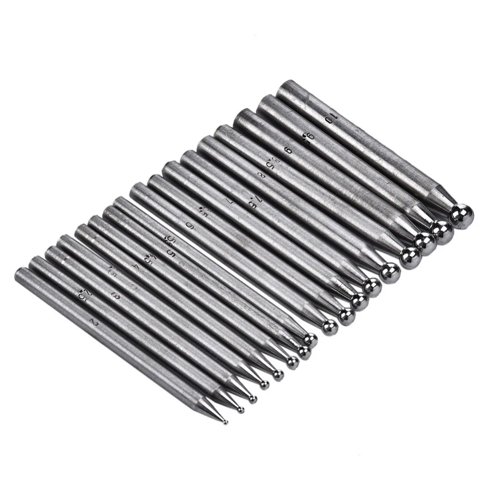 17pcs-semicircular-doming-punch-concave-structure-hammer-textured-bead-forming-tool-premium-quality-doming-anvil