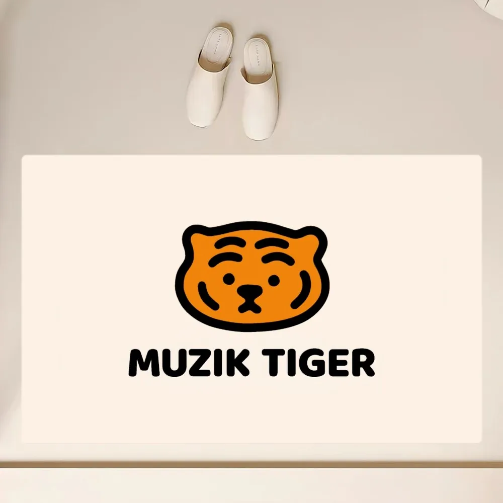 Kawaii M-MUZIK T-TIGERS Floor Mat  Anti-Slip Bathroom Kitchen Bedroom Living Room Entrance Rug Home Decor