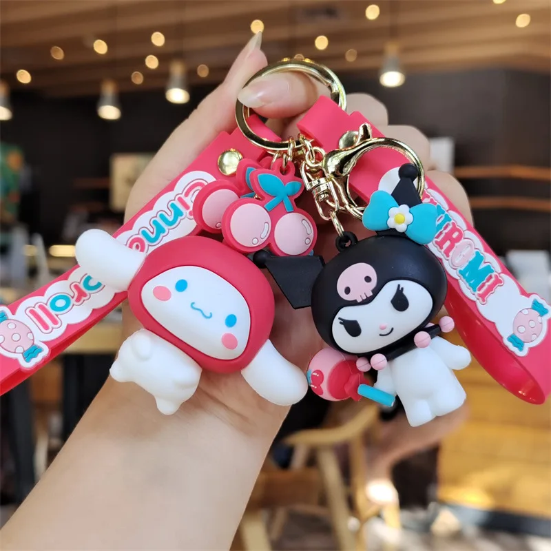 

Sanrio Cinnamoroll Kuromi Моя Мелодия Hello Kitty Милая Искусственная елка аниме брелок для автомобиля подарок для друга