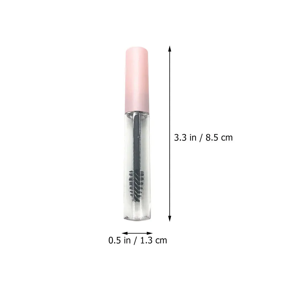 10 pçs garrafas de rímel premium lavável vazio tubos de brilho labial portátil conjunto recipiente delineador para maquiagem kits diy rosa