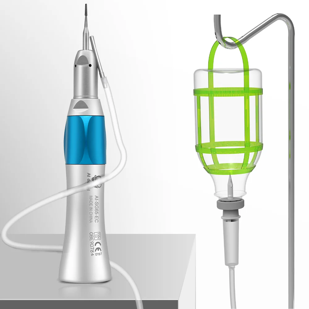 Dentallabor gerades Handstück 1:1 Luftmotorhandstück Außenwasser ohne LED für Zahnarztklinik Mikroimplantat Chirurgie XSG-65EC