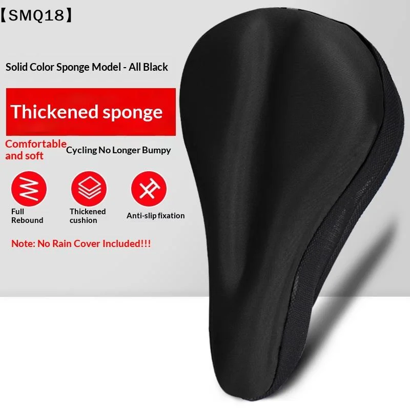 Housse de selle de vélo rembourrée 3D souple, coussin en mousse éponge confortable, accessoire de vélo【SMQ】