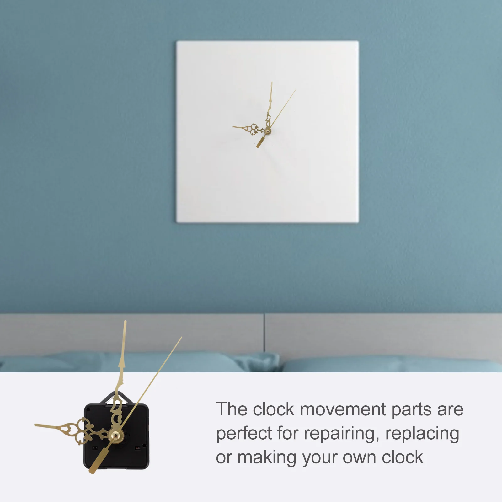 Movement Wall Clock Mute Kit Parts Long Axis DIY Accessories Supplies Replacement Plastic Work Accessory Durable