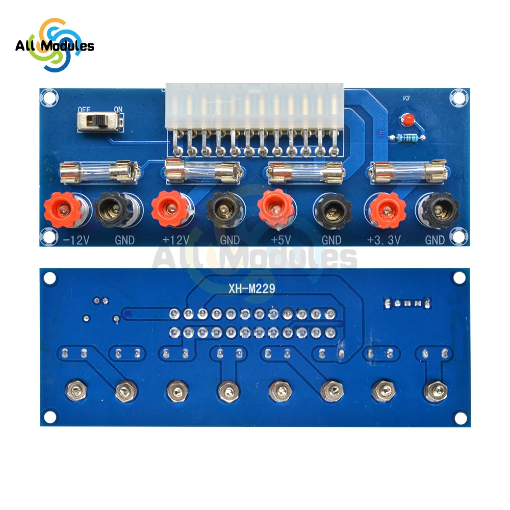 XH-M229 HU-M28W 24Pin Bureau PC Châssis Puissance ATX Transfert à Carte Adaptateur Circuit D\'alimentation Sortie Tech Sortie Terminal