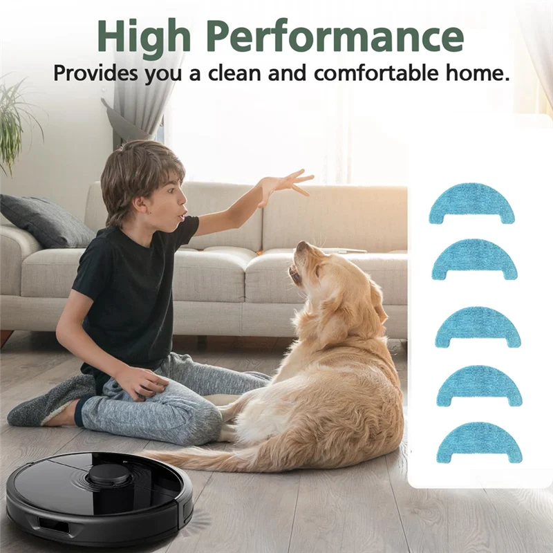 Loorow AT800 로봇 진공 청소기 액세서리용 Stable-9 Pcs 청소 천