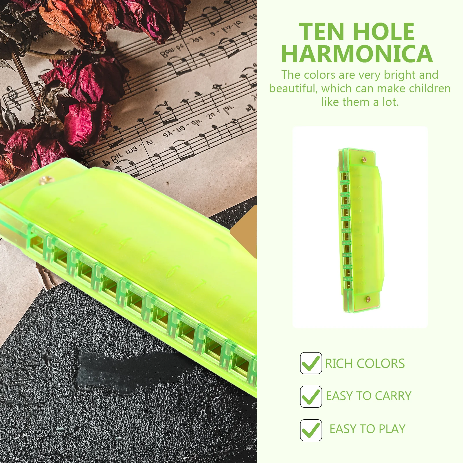 

Beginner Mouth Organ For High Quality Harmonica Child Musical Instrument Gift For Christmas Birthday Present