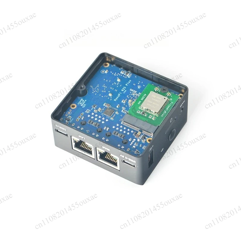 NanoPi R2S Plus RK3328 Mini Single Board Computer Dual Gigabit Ethernet 32GB eMMC Storage Supports M.2 WiFi Expansion