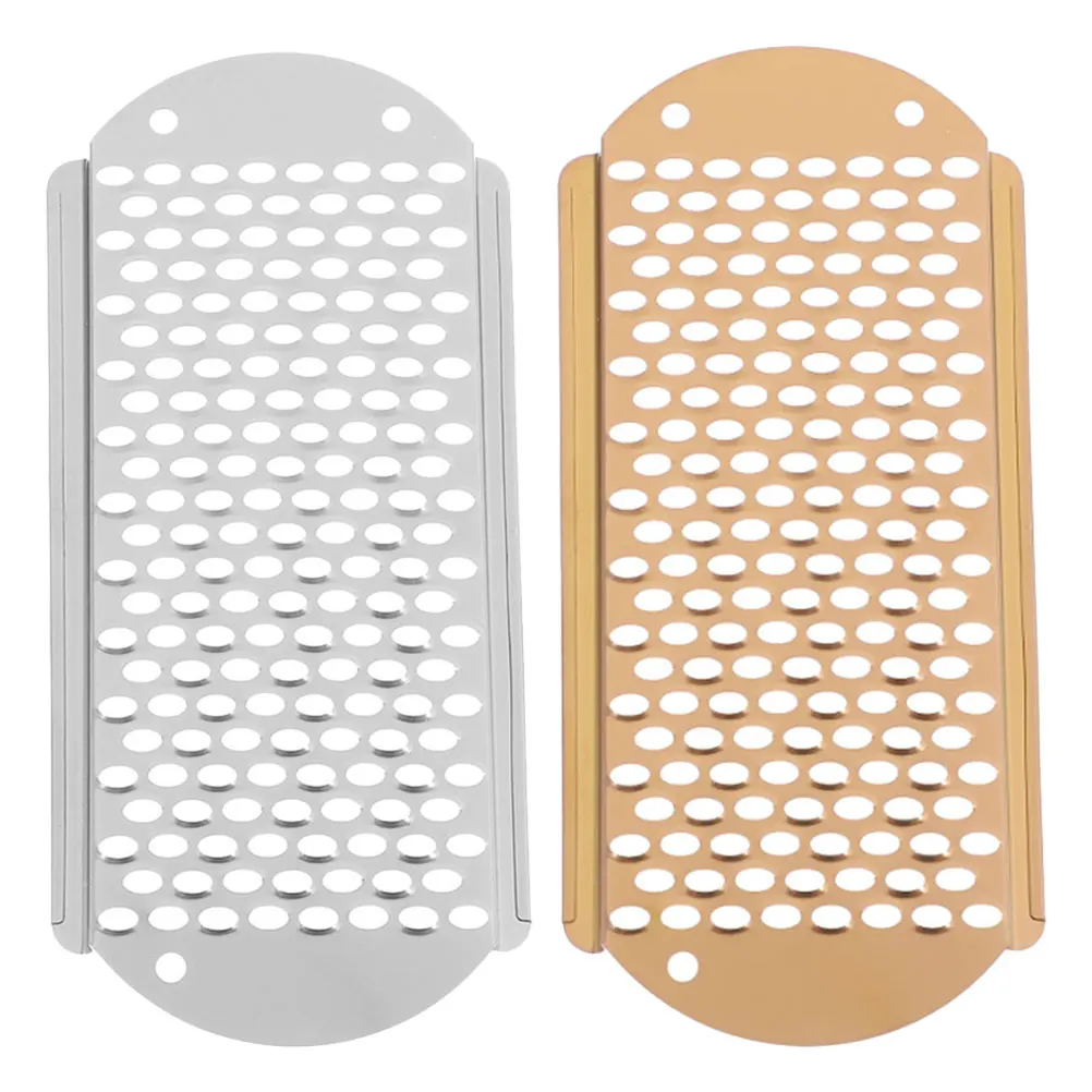 

2pcs Stainless Steel File Dead Skin Remover Heel Scrubber For Dry Cracked Feet Foot Care Tool Salon Home Use Foot Rasp Grader