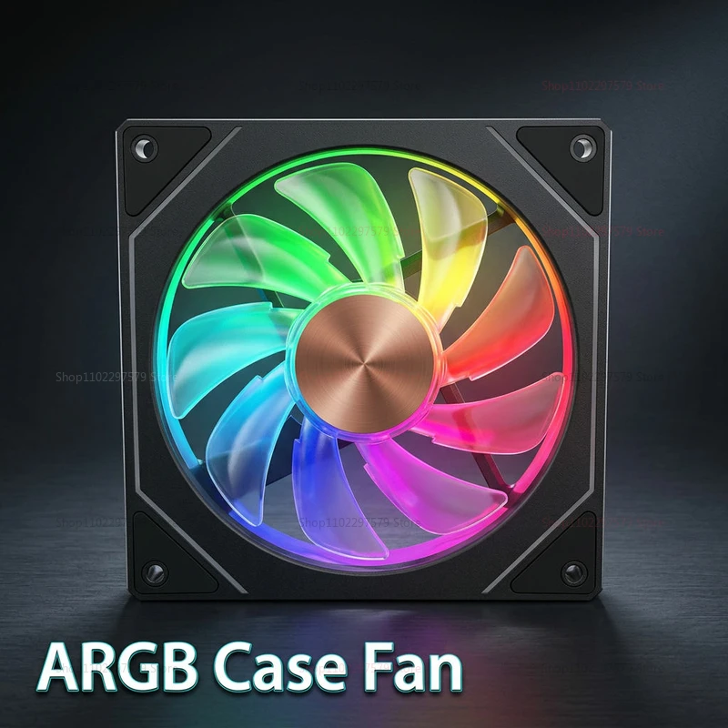 Prism 5 PRO 120mm ARGB Case Fan Addressable RGB LED PWM PC Cooling Fan Silent Computer Chassis Fan 5V 3Pin Sync