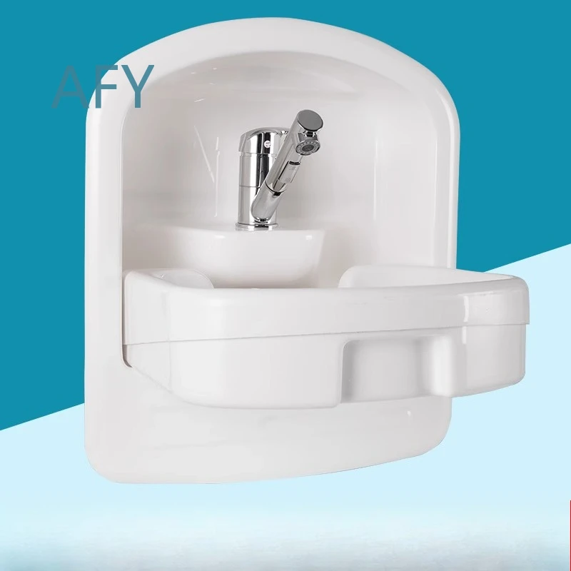 Acrylic Folding Wash Basin for RV Bathroom Accessories for Trailer Camper Self-Modified Residential Vehicle Interior