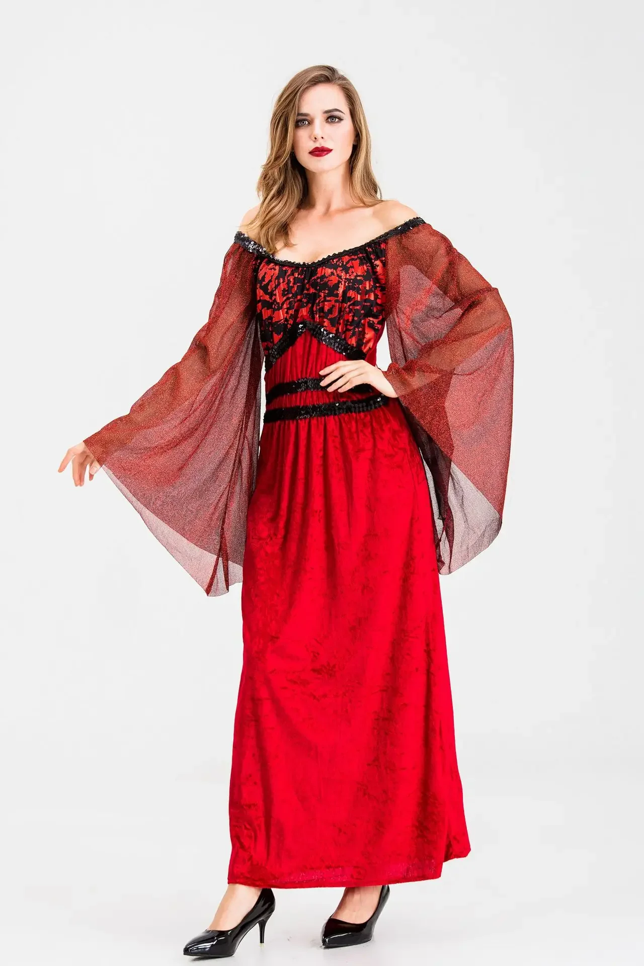 Robe de soirée pour femme SAFCosplay, olympiques de mariée, vêtements de vampire effrayants, robes de reine, Halloween