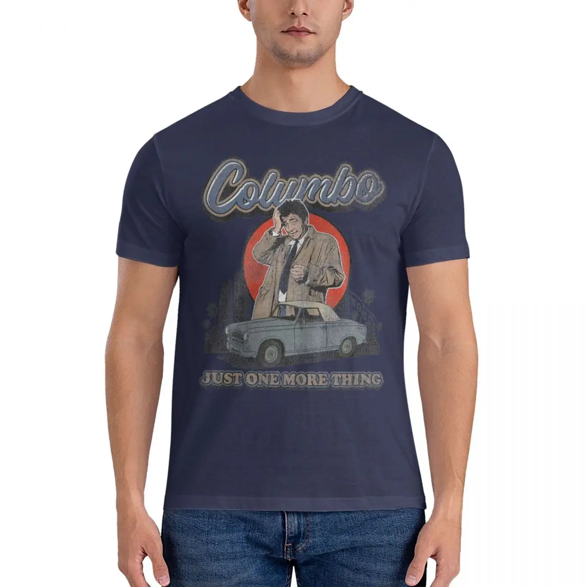 Columbo Detective Worn Out T Shirt for Men 100% Cotton Funny T-Shirt TV Shows Tee Shirt Short Sleeve Tops Birthday Gift