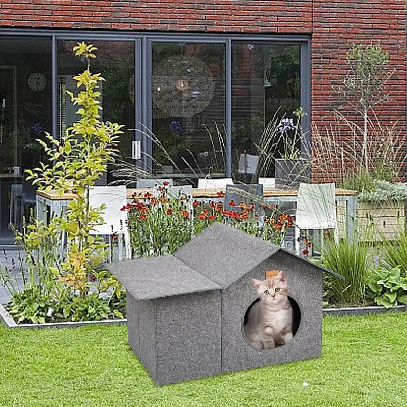 

Waterproof Outdoor Pet House Thickened warm Cat Nest Tent Cabin Portable Pet Bed Tent Shelter Cat Kennel pet winter supplies