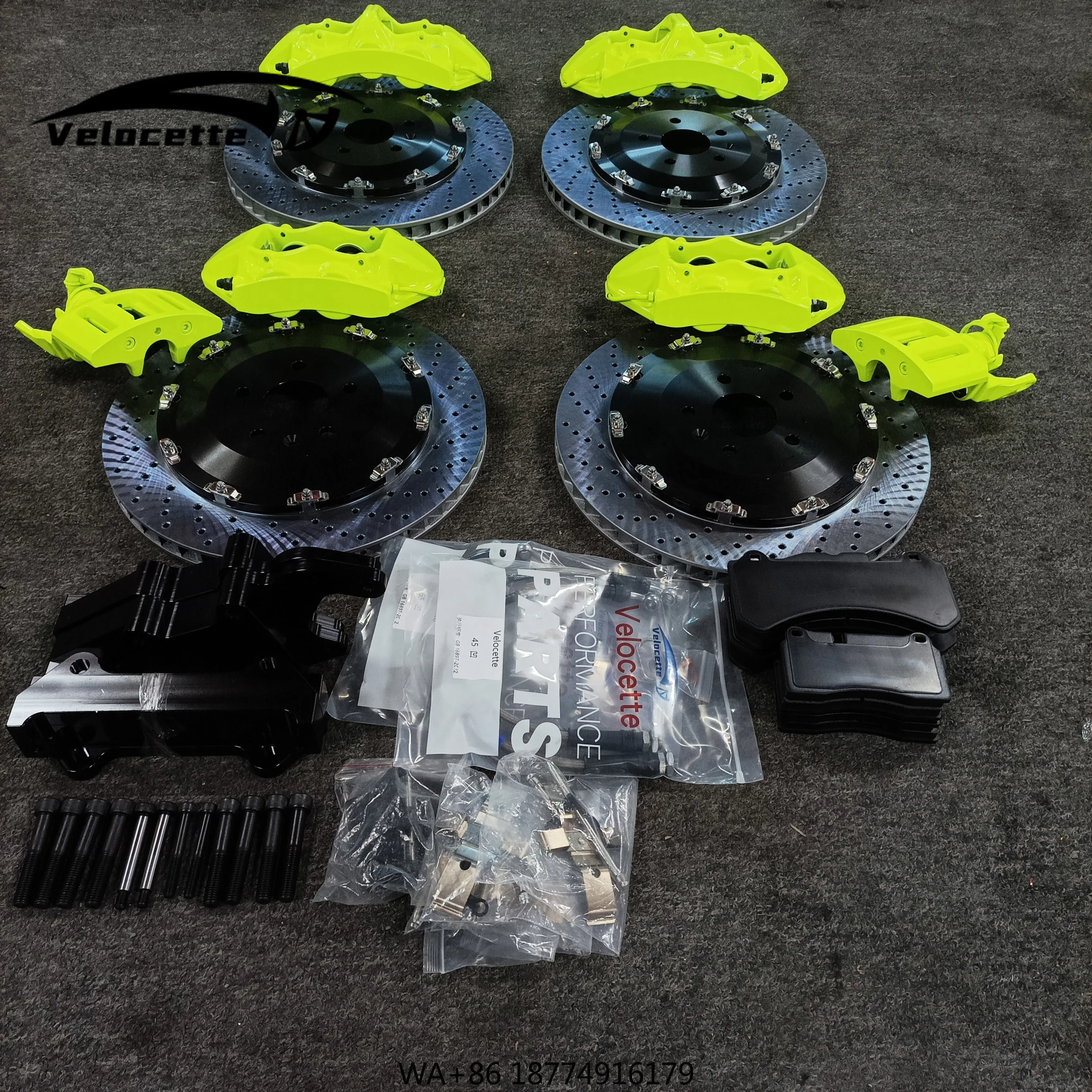 

Auto Front 6 Piston and Rear 4 Piston High Quality Brake Calipers with 380mm Brake Disc Kit for A6 C7 A4 B5