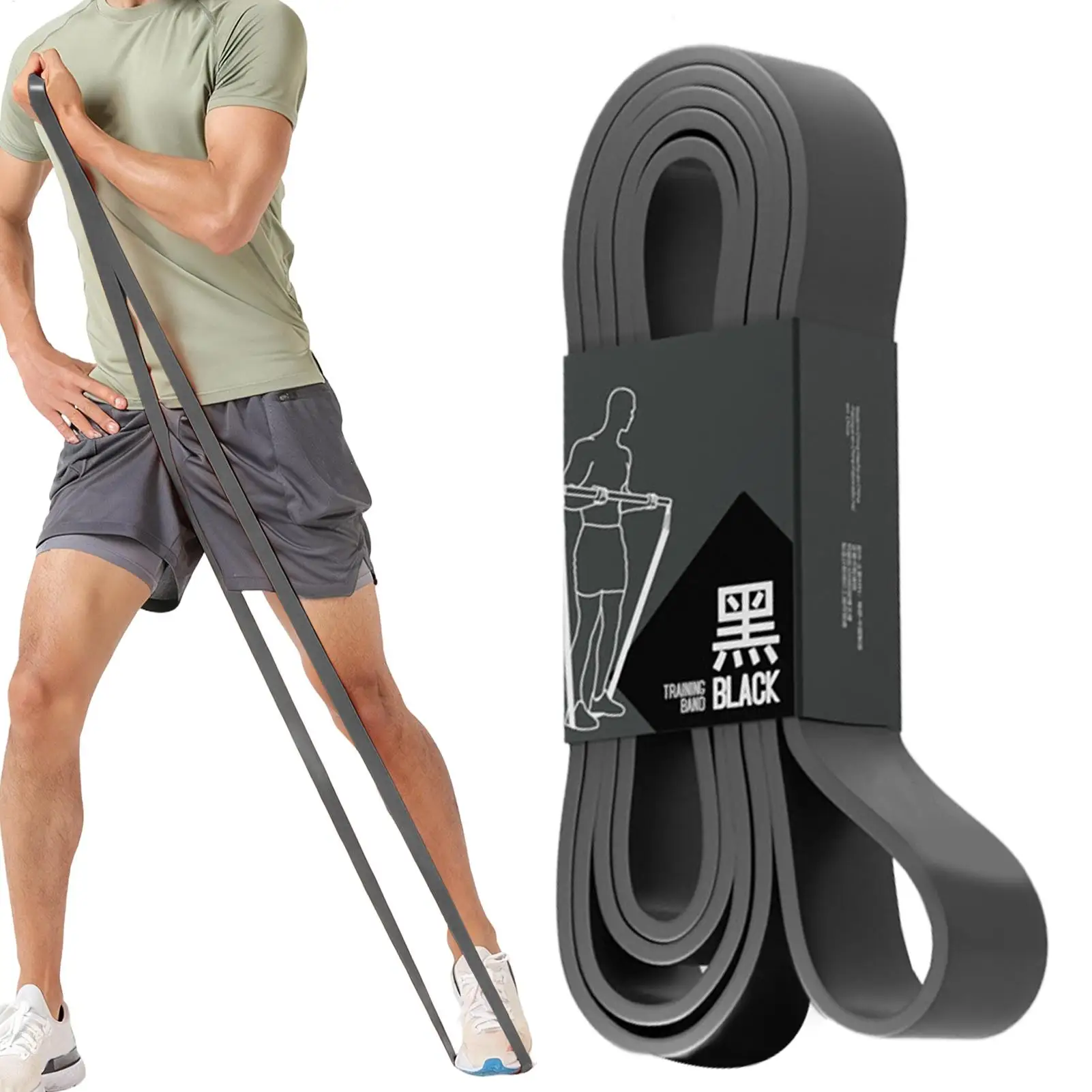 Fitness-Elastikband für Sportbegeisterte Widerstandsband für Krafttraining Taille und Beine Zugseil Hilfsband