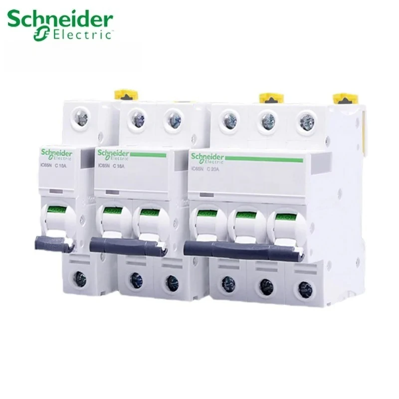 Schneider Electric IC65N Miniatur-Leistungsschalter Acti9-Serie A9F18 IC65N Typ C 1P 2P 3P 4P C10A 16A 20A 25A 32A 40A 50A 63A
