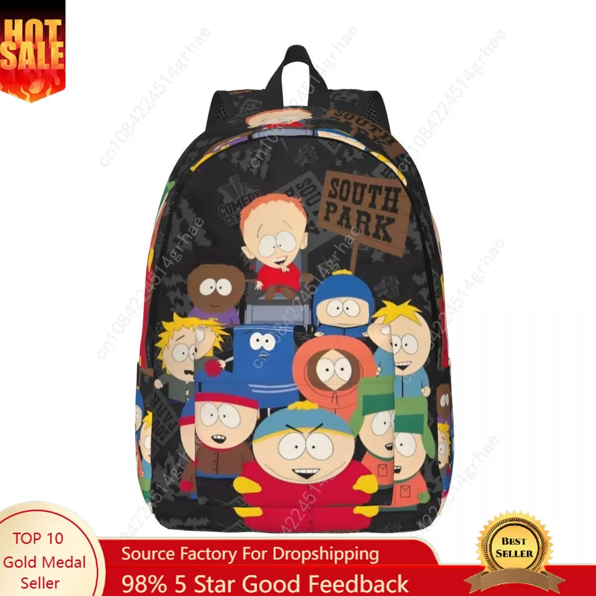 

Souths Cool Parked Backpack Lightweight High School Business Daypack for Men Women Laptop Canvas Bags