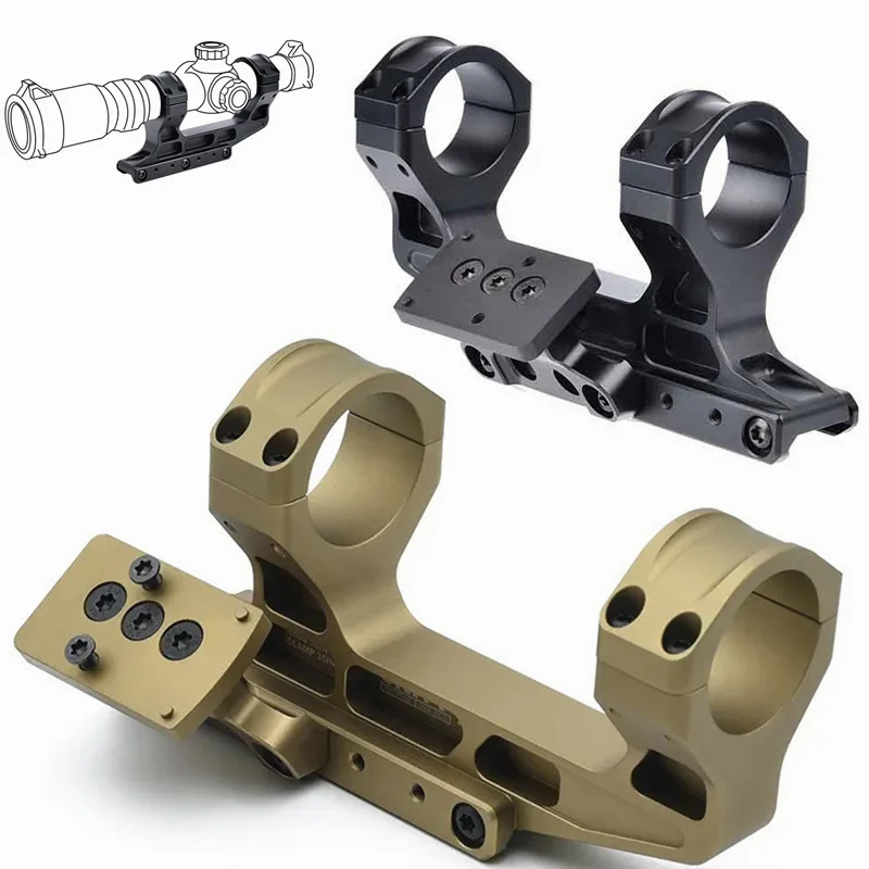 

Tactical Fast 2.05" LPVO Scope Mount for 30mm Tube Riflescope with RMRT2 Red Dot Sight Offset Mount Plate Full Original Marking