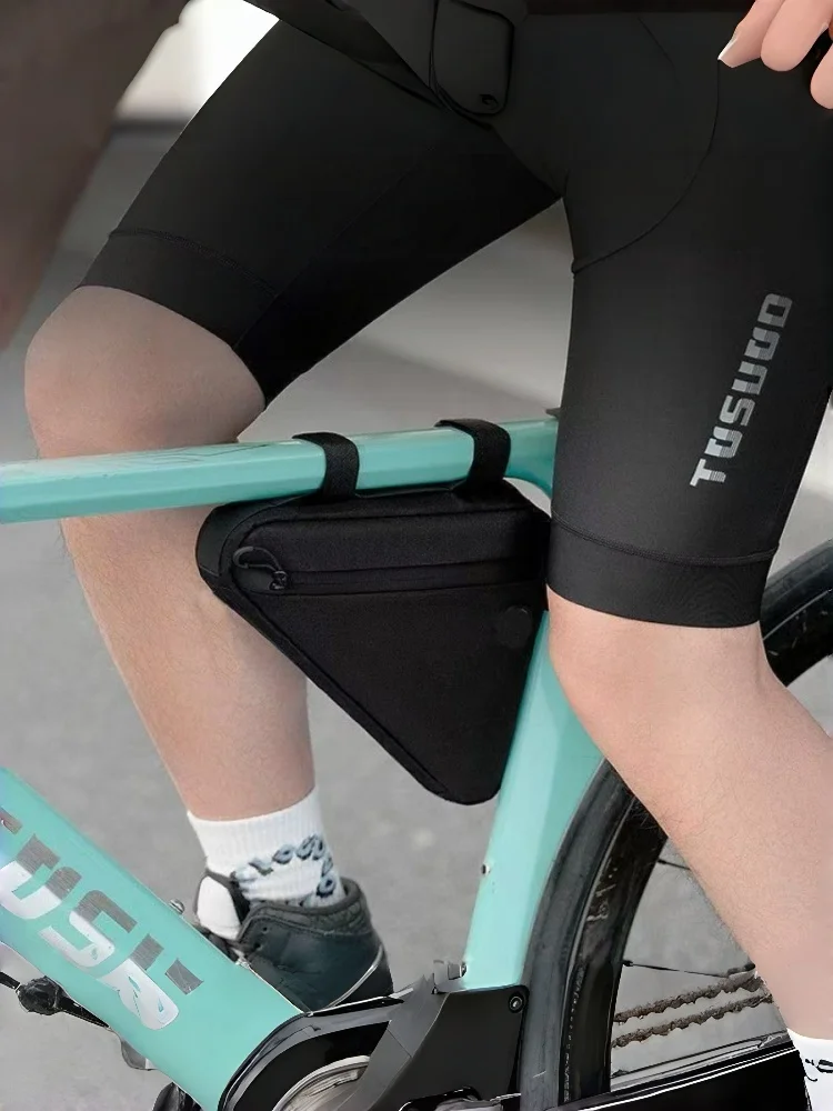 AliExpress NONE Bicycle Triangle Frame Bag, Mountain Road Bike Top Tube Storage Bag Cycling Saddle Tool Pouch