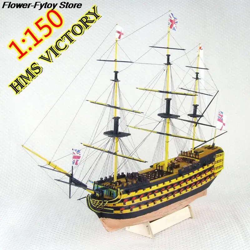 

Handmade Assembly Decoration Gift For Children Boy DIY Handmade Assembly Ship 21" Wooden Sailing Boat Model Kit Ship HOT