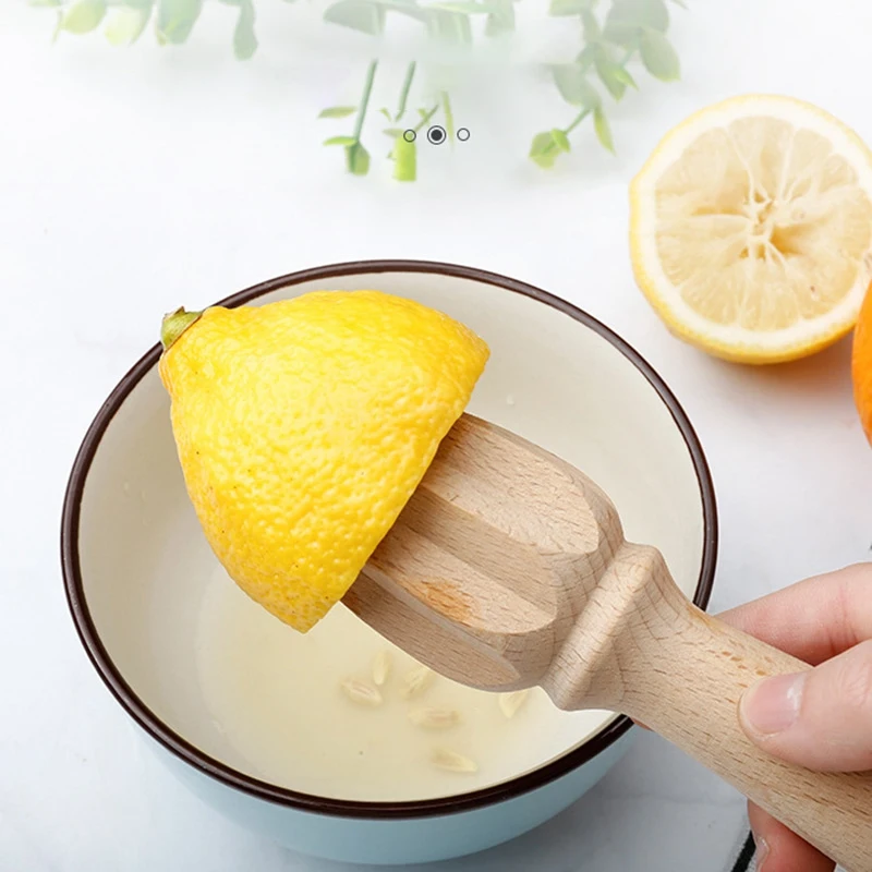 Соковыжималка для бука и лимона, ручная соковыжималка из цельного дерева, лимонный конус, пресс для апельсина и лимона, инструмент для выдавливания лимонного сока HY