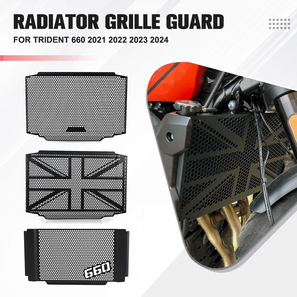 

FOR TRIDENT 660 2021 2022 2023 2024 Motorcycle Accessories Radiator Grille Guard Protector Shield Protection Cover TRIDENT660