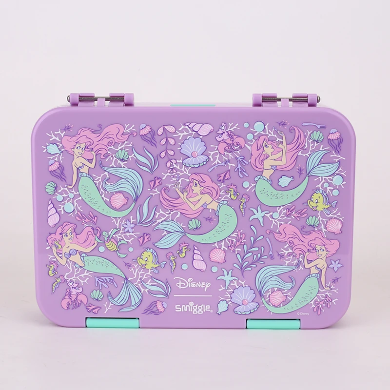 Genuine Disney Australia Smiggle Mermaid Mickey Mouse Meal Box, Food Grade Lunch Box, Spring And Autumn Picnic Lunch Box Gift