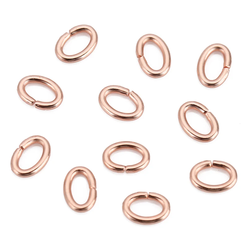 100pcs 4 5 6mm Stainless Steel Strong Oval Jump Rings &Split Rings Connectors for DIY Jewelry Bracelets Necklace Making Supplies image 2