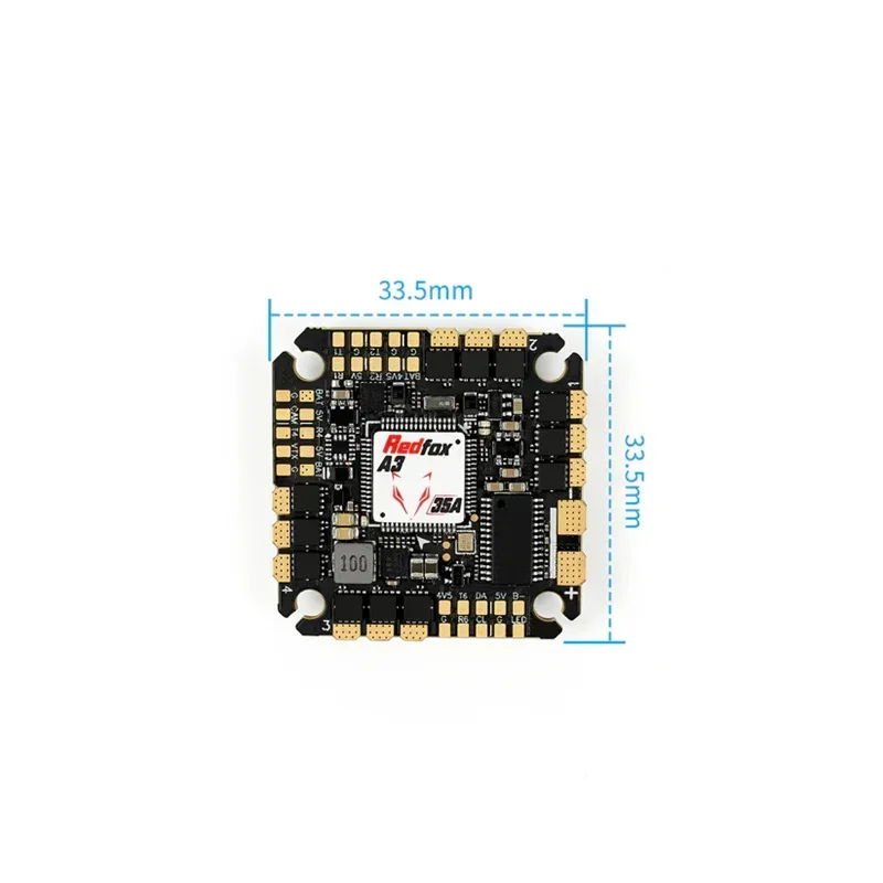 Sub250 Redfox A3 F722 35A/45A AIO FC - High-Performance for DollyFly25/Micro Quadcopter Drone Upgrades