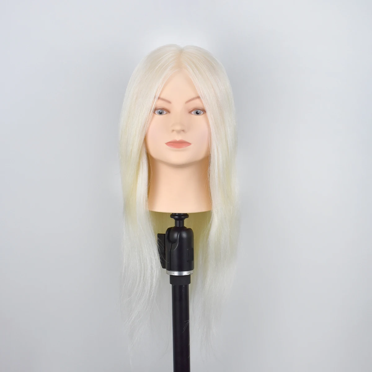 

Mannequin-Head 40CM 16'' 100% White Goat Hair Hairdressing Mannequin Doll Head for Hairdressers