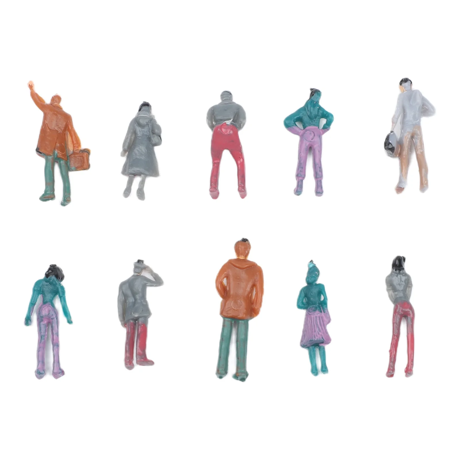 100PCS ABS for mini Figures for Sand Table Model Displays with Multiple Scales 1 50 1 75 1 100 Small Person Figurines for